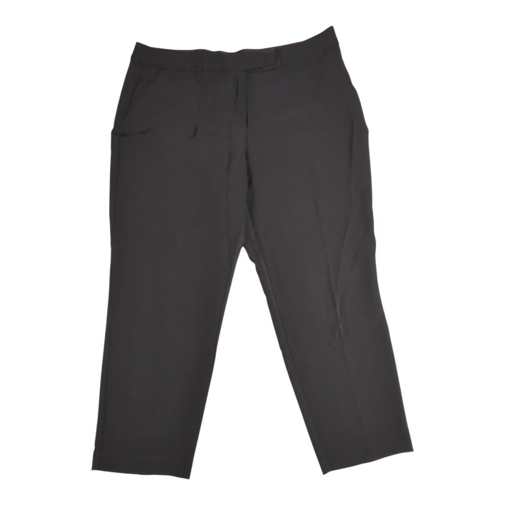 Investments Woman Straight Leg Pants The 5th Ave Fit 20WS Black Career Office